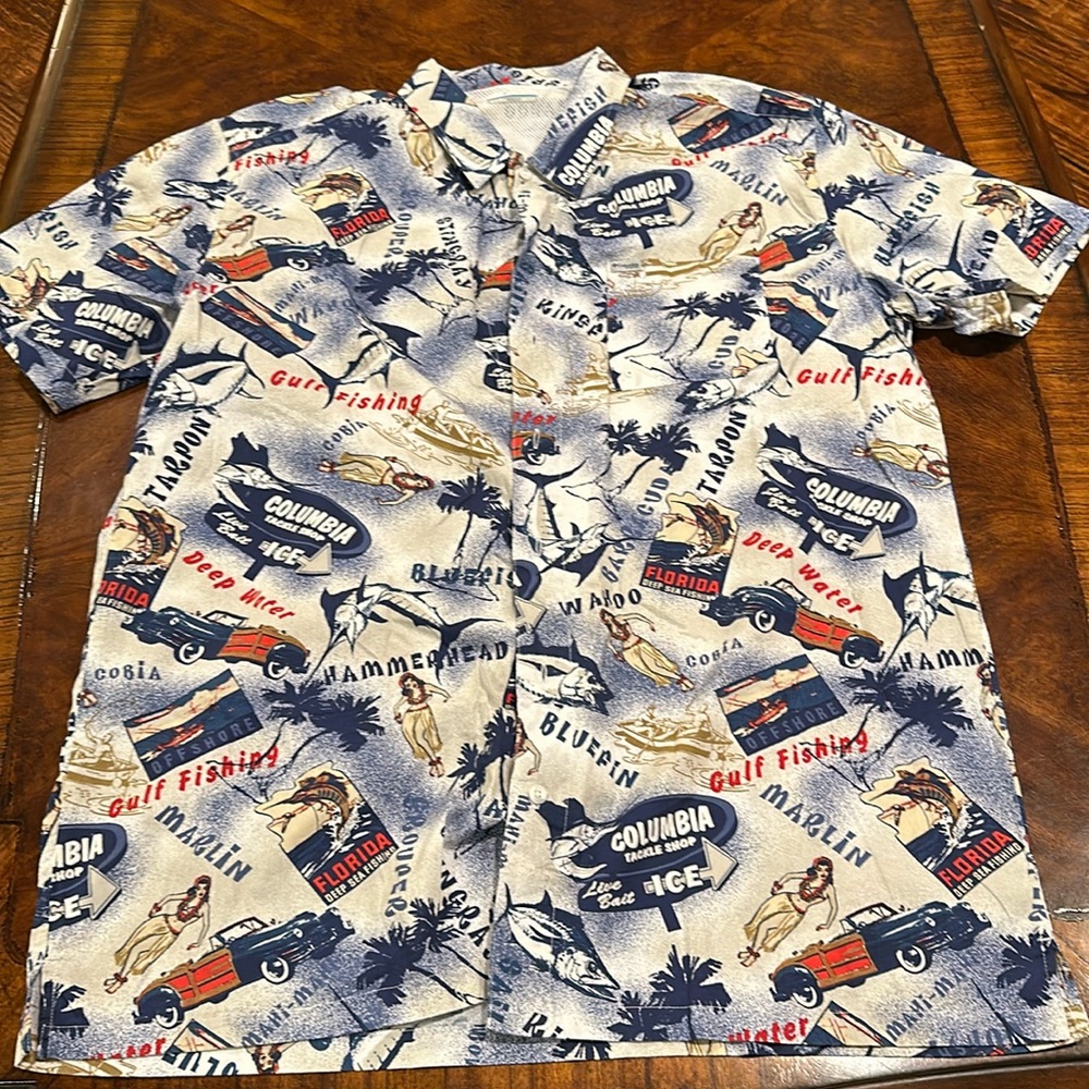 Columbia sportswear fishing shirt 2X